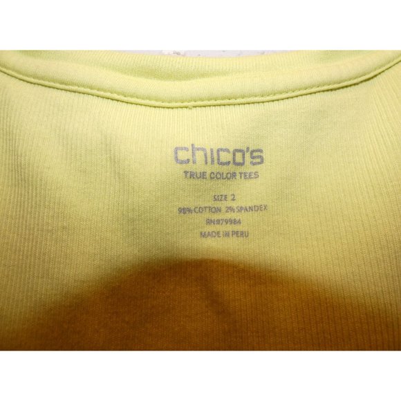 Women's Yellow Tank Top, Chico's Brand, Size Large - Picture 3 of 4